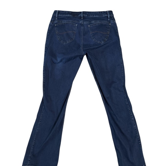 Lee Blue Flare Wide Leg Jeans - Picture 3 of 5